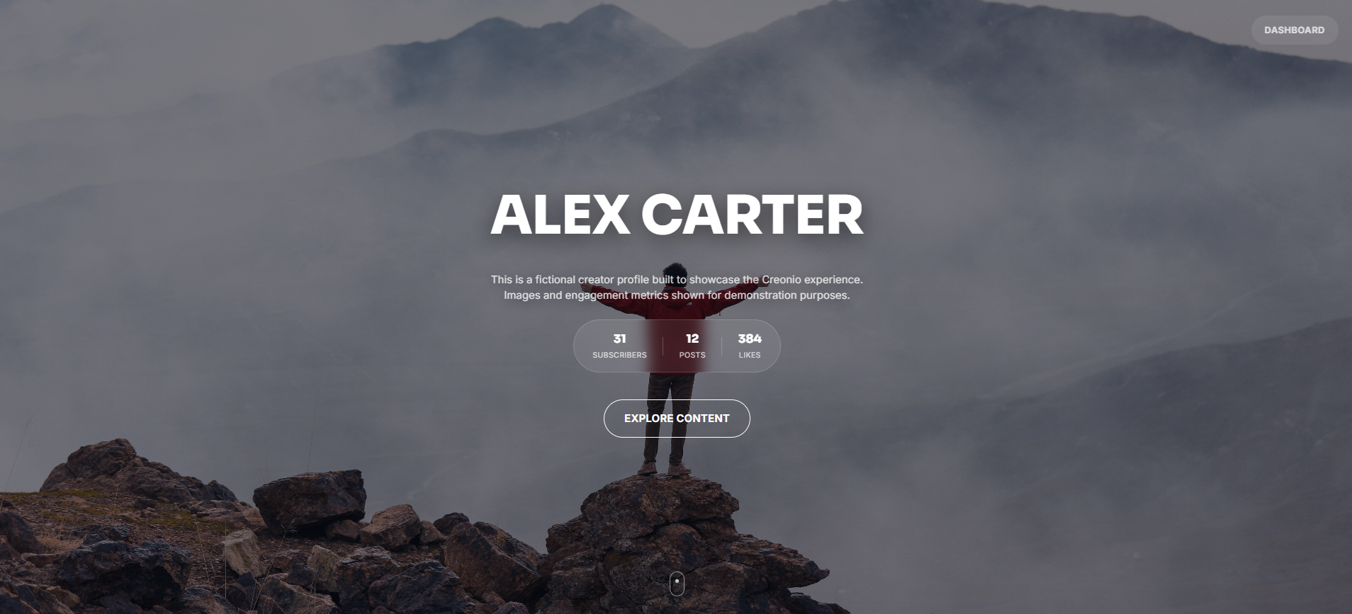 Live Creator Page Preview